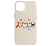 Beagle Mid Century Modern Dog Atomic Stars Quartet Coque pour iPhone 14 Plus