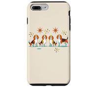 Beagle Mid Century Modern Dog Atomic Stars Quartet Coque pour iPhone 7 Plus/8 Plus