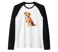 Beagle Mom Love Tatouage Chien Manche Raglan