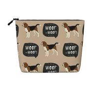 Beagle ouaf,Trousse de Toilette de Voyage Portable, Imitation Lin, en Lin.