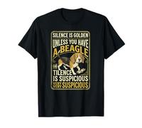 Beagle Petit Parfum pour Chien de Chasse Silence is Golden T-Shirt