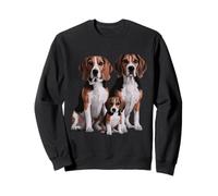 Beagle Puppy Family Sketch Dessin Art Sweatshirt