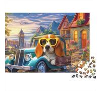 Beagle Puzzle 1000 Pièces Educa Jouet en Bois Divertissement Créatif Décoration Intérieure Cute Dog Jeu Éducatif Challenge Toy Adultes & Enfants des 14 Ans 38x26cm/1000pcs