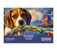 Beagle Puzzle Adulte 1000 Pièces De Qualité Supérieure : Maîtrisez Le Défi du Puzzle Difficile - pour Un Large Panel Dès 14 Ans 52x38cm/1000pcs