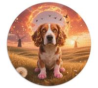 Beagle, Puzzle Circulaire 1000 Pièces Enrichi Dechien de Compagnie, pour Esprit Curieux Et Aimant Les Défis Visuels 1000pcs (67.5x67.5cm)