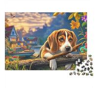 Beagle Puzzle Classique 1000 Pièces Carton Robuste dans Le Champ d'automne pour Adultes & Enfants 12+, Défi Difficile, Anti-Stress & Déco Murale, Relaxation Ultime 70x50cm/1000pcs