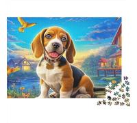 Beagle Puzzle Classique 1000 Pièces Carton Robuste dans Le Champ de Fleurs pour Adultes & Enfants 12+, Défi Difficile, Anti-Stress & Déco Murale, Relaxation Ultime 52x38cm/1000pcs