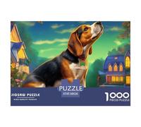 Beagle Puzzle pour Adultes - 1000 Pièces L'Excellence du Challenge Éducatif : Le Cadeau Parfait pour Adultes Et Adolescents Dès 14 Ans 38x26cm/1000pcs