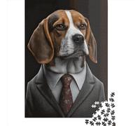 Beagle Puzzle Rectangle Créatif Adulte 1000 Pièces Papier Jeu Pratique Décoration Familiale 1000 Pièces (38x26cm)
