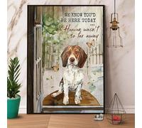 Beagle We Know You'd Be Here Today It Heaven Wasn't So Far Away Panneau de porte en aluminium rétro 30,5 x 40,6 cm