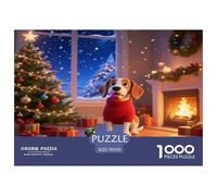 Beagle1000 Pieces Jigsaw Puzzles for Adults Educational Games NoëlFun and Challenging Home Decors Great Gift Idea70x50cm/1000pcs