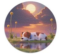Beagle1000 Pièces Puzzles pour Adultes Et Enfants Animal de Compagnie chienPuzzle Circulaire, Jeu Éducatif, Challenge Toy, Jouets Éducatifs, Difficile, Impossible1000pcs (67.5x67.5cm)