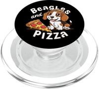 Beagles and Pizza Cute Puppy & Pepperoni Pizza Dog Beagle PopSockets PopGrip pour MagSafe