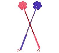 BEAHING 2 pièces bâton de Dressage de Chien 16, 5 Pouces Outils Dressage Chien en Caoutchouc avec poignée antidérapante Griffe Prune et lanière bâton Mignon pour Cible Chat Chiot
