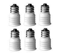 BEAHING Adaptateur de Douille de l'ampoule E12 à E14 Vis de convertisseur de bulbe de Lampe dans Le Support d'adaptateur de Filetage 6PCS Adaptateur de Douille de Lampe