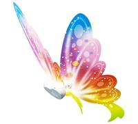 BEAHING Aile de Papillon Lumineuse, légère et Mobile, avec lumières LED et Musique pour Costume de Chien