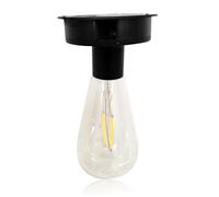 BEAHING Ampoule solaire étanche à énergie solaire, 3.35 pouces, dessus de remplacement avec ampoule LED blanc chaud pour lanternes d'extérieur