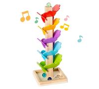 BEAHING Arbre à Musique en Bois avec Billes Montessori - Jouet éducatif en Forme de Balle - Arbre sonore Montessori pour Anniversaire de garçons et Filles - Marbre