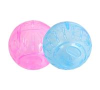 BEAHING Balle de Hamster, 2 pièces balles d'exercice de Hamster Nain Transparent Roue Course Jouets Gerbille