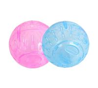 BEAHING Balle de Hamster : 2 pièces, balles d'exercice Transparentes pour Hamster Nain, Jouet de Roue Course pour gerbilles et Petits Animaux Compagnie