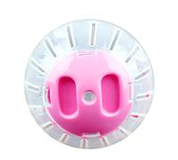 BEAHING Balle de Hamster, 4, 72 Pouces, Roue en Plastique sûre, Jouet Cage Transparent Lavable avec Trous Creux et Couvercle (Rose)