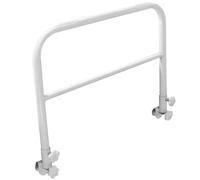 BEAHING Barrières de lit 35, 6 x 43, 2 cm sans perçage, avec Boucle de 5, 1 cm, Rail sécurité Robuste et, Aide à se Tenir Debout pour Personnes âgées, Personnes âgées, Blanc