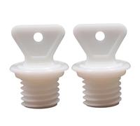 BEAHING Bouchon de Bouteille d'eau Chaude, 2 pièces Bouchon de Sac d'eau Chaude étanche 21mm avec poignée Remplacement Bouteille en Plastique Blanc