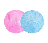 BEAHING Boule de Hamster Transparente, balles d'exercice naines, Roue de Course, Jouets gerbilles, 2 pièces