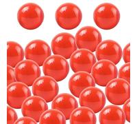 BEAHING Boules de Bingo 50pcs Creux PP 1,57 Pouces de loterie Lisses Boules de tombola vibrantes Boules de loterie Rondes pour la Machine à Billes de loterie, Rouge, Boules de loterie