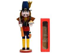 BEAHING Casse-Noisette Décor De Noël, 15 Casse-Noisette Chasseur en Bois pour Étagères Tables Thanksgiving