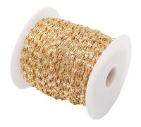 BEAHING Chaîne remplie d'or 14K, 6, 6 pieds, 0.25MM, pour la fabrication de bijoux, chaîne permanente inachevée exquise pour collier et Bracelet, bricolage