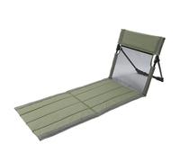 BEAHING Chaise Longue de Plage Pliable et Portable avec Dossier en Maille Respirante, Chaise de Sol légère pour Piscine, Camping, pêche, randonnée, Voyage, Vert armée, Portable