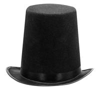 BEAHING Chapeau haut de forme de magicien, chapeau costume d'Halloween à large bord pour hommes et femmes