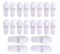 BEAHING Chaussures jetables pour invités, 10 paires, pantoufles d'hôtel, pantoufles de spa antidérapantes, de voyage, pour salon, fête, mariage, convient aux hommes américains 8, 5 et aux femmes 10