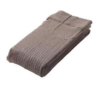 BEAHING Cols en tricot de câble Femmes Femmes Collants de pull tordus à l'épreuve avec rayures verticales Collants en tricot ajusté flatteur, marron