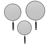 BEAHING Couvercle Anti-Splash, 3 PCS Splatter Screen Guard for Frying Pan, Grease Splatter Guard Mesh Splatter Écran avec Manche en Acier Inoxydable