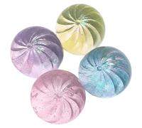 BEAHING Dumpling à Paillettes, Jouets 4 pièces, Jouets Squish Dumpling réalistes, balles Anti-Stress, Couleur aléatoire 2.2x2 Pouces