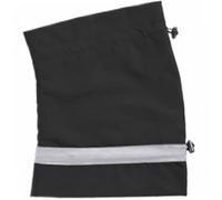 BEAHING Écharpe pour chien, imperméable, avec doublure chaude, protecteurs d'oreille, cordon réglable, protection contre le bruit, noir, taille M