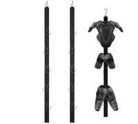 BEAHING Égouttoir de Hockey, 2 pièces de 47 Pouces à 5 Crochets, équipement Portable pour équipement Football, Receveur Baseball sur Glace, Organisateur d' Sport