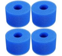 BEAHING Filtres de Piscine de Type 1, 4 pièces, filtres en éponge lavables et réutilisables 4x3 pour Piscine Propre, réutilisables