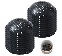 BEAHING Grille de Plantation, Grille de Plantation 20pcs avec Trous Drainage 3 Pouces Forme Bol en Plastique Forme des Inserts jardinière pour Gros Pots pavé Drainage Rond Respirant pour ja