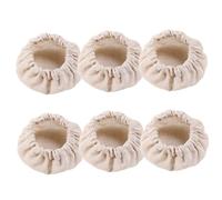 BEAHING Housse en Tissu réutilisable pour Pot de démarrage en Coton et Lin, 6 pièces, 3, 74 Pouces pour Bouche de Pot 3 à 4 Pouces