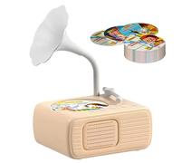 BEAHING Jouet Tourne-Disque pour Tout-Petits : phonographe éducatif Rechargeable avec 96 Cartes et 8 Cartes d'enregistrement pour la Musique des Filles et des garçons