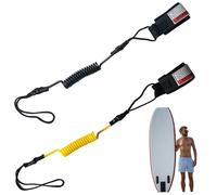 BEAHING Laisse de Bodyboard 2 pièces, Laisse de Planche à pagaie réglable en TPU avec Manchette Cheville pour Paddleboard, shortboard, Longboard, Planche à pagaie