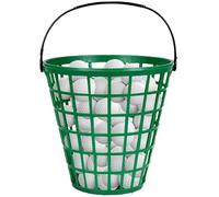 BEAHING Le Panier de balles de Golf Contient 75 balles, Seau en Maille Plastique incassable avec Distributeur à poignée pour l'entraînement sur Le Terrain Conduite