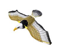 BEAHING Leurre de Faucon à Cornes Lumineux, répulsif d'oiseaux pour fenêtre extérieure, Jardin, Cour, Suspendu, 2 pièces