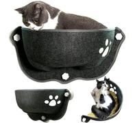 BEAHING Lit de fenêtre de Chat, Aspiration de lit de Chat Window 20 x 11 x 11 Forme de Mine de fenêtre de Chat Hamac Lavable Cat Car Hamac Soft Cat Lounge Sage pour négligence, Voiture de Chat Hamac