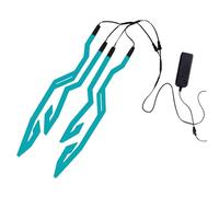 BEAHING Lumière de Casque de, 3 Modes d'éclairage Cool, lumière Casque légère, alimentée par Batterie, Bande LED d'alerte sécurité pour Casques complets, Demi-Casques