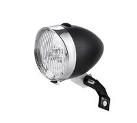 BEAHING Lumière du vélo Avant avec Support, Phare de vélo Vintage à 3 LED étanche, Feux de vélo plaqués à Batterie pour la Conduite Nocturne avec Interrupteur de Bouton, lumière du vélo Avant