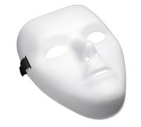 BEAHING Masque Blanc Vierge de Mascarade Peinable Plein Visage pour Cosplay et Halloween